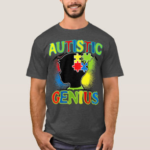 Autism Autism Genius Autism Awareness For Women M T-Shirt