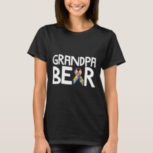 Autism-Autistic Autism Awareness Grandpa Bear Men T-Shirt