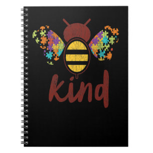 Autism Autistic Bee Bee Kind Autistic Kids Awarene Notebook