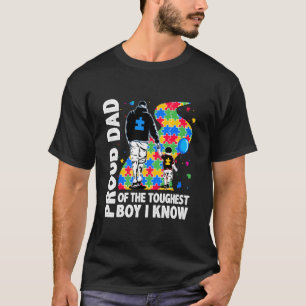 Autism Awarenes Son Dad Father Proud Dad Of The To T-Shirt