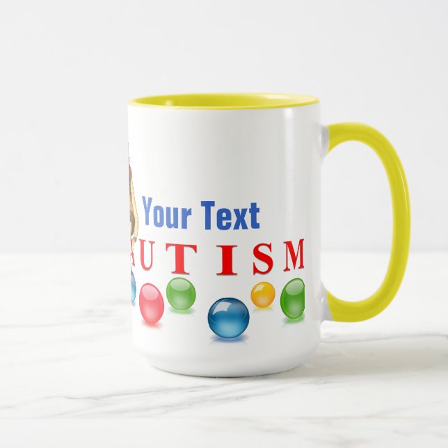 Autism Awareness#13 Ringer Mug (Right)