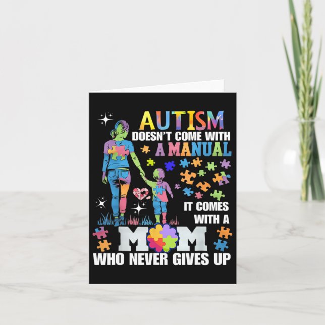 Autism Awareness 2025 Doesn't Come With A Manual A Card (Front)
