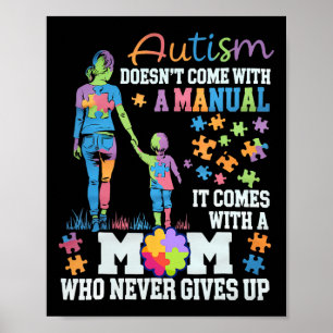 Autism Awareness 2025 Doesn't Come With A Manual A Poster