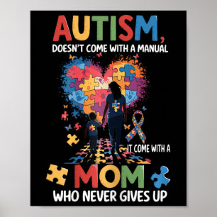 Autism Awareness 2025 Doesn't Come With A Manual A Poster