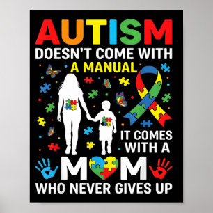 Autism Awareness 2026 Doesnt Come with a Manual Poster