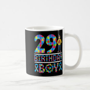 Autism Awareness 29th Birthday Boy Puzzle Piece 29 Coffee Mug