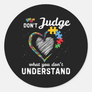Autism Awareness 2 Classic Round Sticker