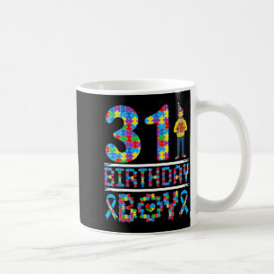 Autism Awareness 31st Birthday Boy Puzzle Piece 31 Coffee Mug