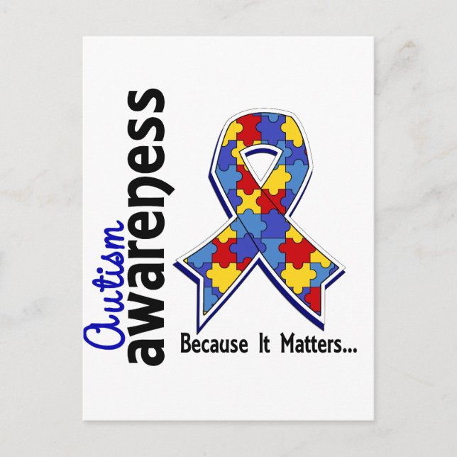 Autism Awareness 5 Postcard (Front)