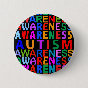 Autism Awareness 6 Cm Round Badge
