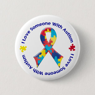 Autism Awareness 6 Cm Round Badge