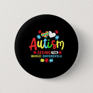 Autism Awareness 6 Cm Round Badge
