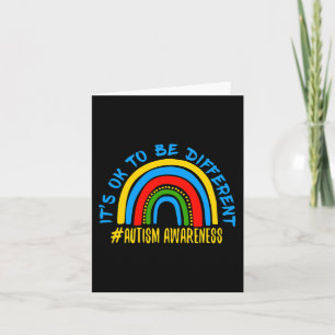 Autism Awareness Abilities Outweigh Disabilities 3 Card