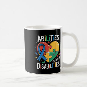 Autism Awareness Abilities Outweigh Disabilities T Coffee Mug