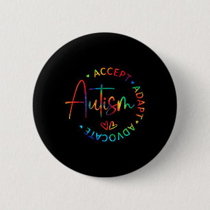 Autism Awareness Accept Adapt Advocate Autism Mum 6 Cm Round Badge
