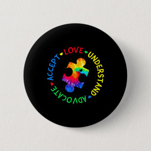 Autism Awareness Accept Adapt Advocate Autism Mum 6 Cm Round Badge
