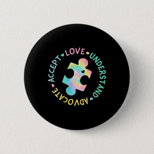 Autism Awareness Accept Adapt Advocate Autism Mum 6 Cm Round Badge