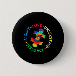 Autism Awareness Accept Adapt Advocate Autism Mum 6 Cm Round Badge