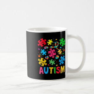 Autism Awareness Accept Adapt Advocate Autism Mum  Coffee Mug
