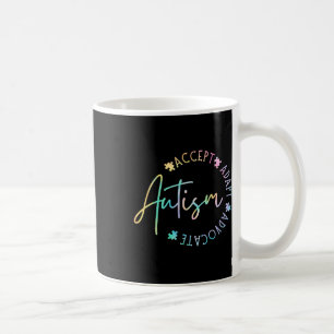 Autism Awareness Accept Adapt Advocate Autism Mum Coffee Mug
