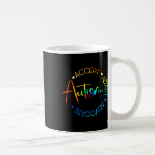 Autism Awareness Accept Adapt Advocate Autism Mum Coffee Mug