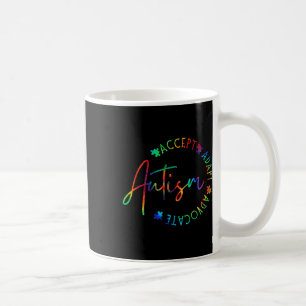 Autism Awareness Accept Adapt Advocate Autism Mum Coffee Mug