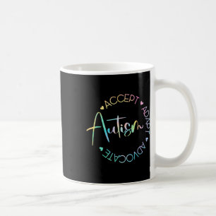 Autism Awareness Accept Adapt Advocate Autism Mum Coffee Mug