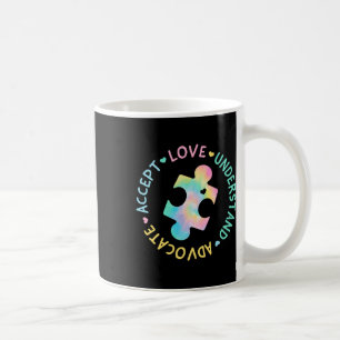 Autism Awareness Accept Adapt Advocate Autism Mum Coffee Mug