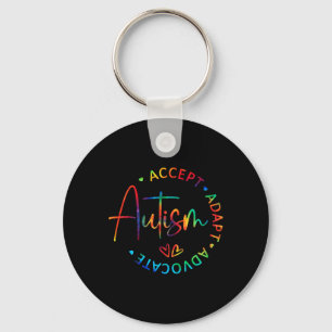 Autism Awareness Accept Adapt Advocate Autism Mum Key Ring