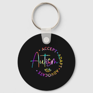 Autism Awareness Accept Adapt Advocate Autism Mum  Key Ring