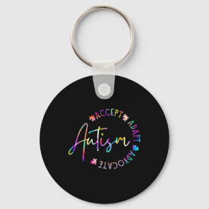 Autism Awareness Accept Adapt Advocate Autism Mum Key Ring