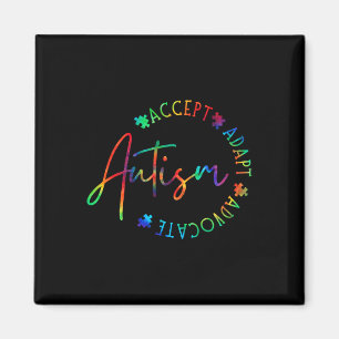 Autism Awareness Accept Adapt Advocate Autism Mum Magnet