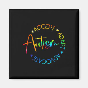 Autism Awareness Accept Adapt Advocate Autism Mum Magnet