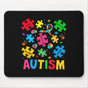 Autism Awareness Accept Adapt Advocate Autism Mum Mouse Pad
