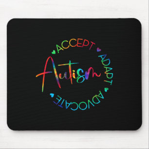 Autism Awareness Accept Adapt Advocate Autism Mum Mouse Pad