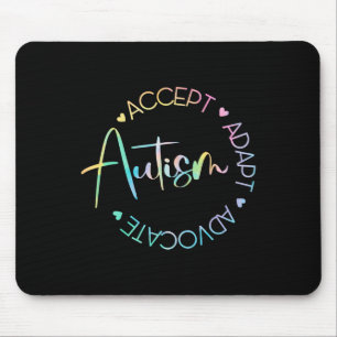 Autism Awareness Accept Adapt Advocate Autism Mum  Mouse Pad