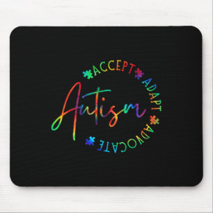 Autism Awareness Accept Adapt Advocate Autism Mum Mouse Pad