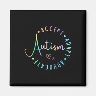 Autism Awareness Accept Adapt Advocate Understand Magnet