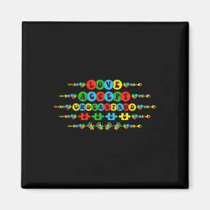 Autism Awareness Accept Love Understand Friendship Magnet