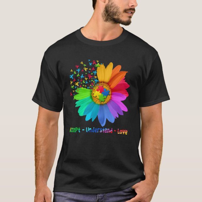 Autism Awareness  Accept Understand Love Autism Mo T-Shirt (Front)