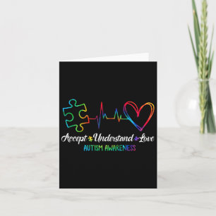 Autism Awareness Accept Understand Love Autism Mum Card