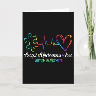 Autism Awareness Accept Understand Love Autism Mum Card