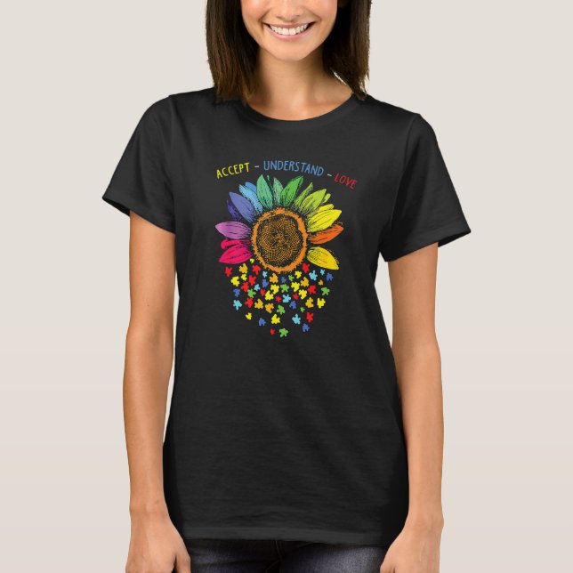 Autism Awareness Accept Understand Love T-Shirt (Front)
