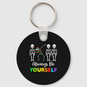 Autism Awareness Acceptance Always Be Yourself Wom Key Ring