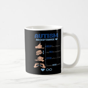 Autism Awareness Acceptance Hand Neurodiversity Coffee Mug