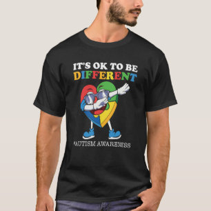 Autism Awareness Acceptance Heart Kids Its Ok To B T-Shirt