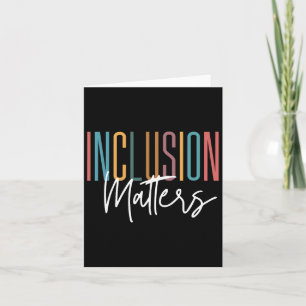 Autism Awareness Acceptance Inclusion Problems Wom Card