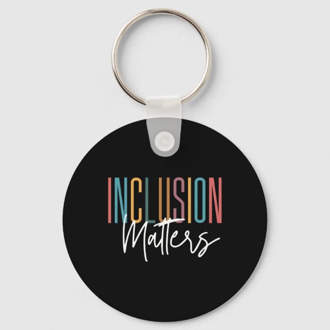 Autism Awareness Acceptance Inclusion Problems Wom Key Ring (Front)