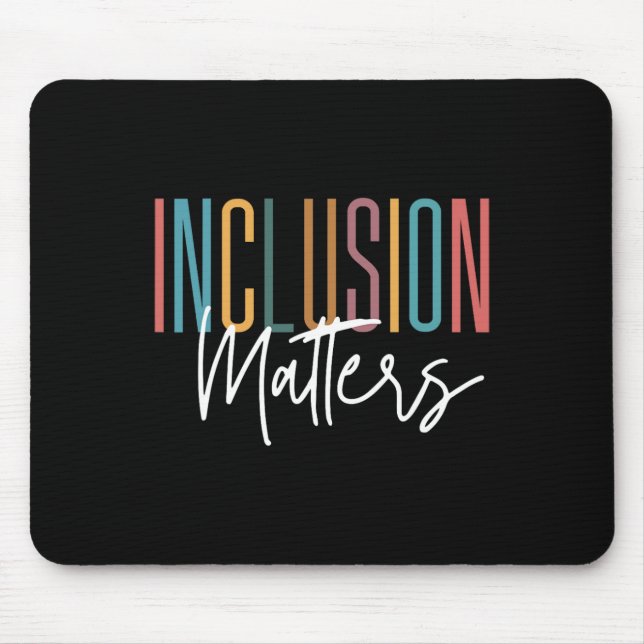 Autism Awareness Acceptance Inclusion Problems Wom Mouse Pad (Front)