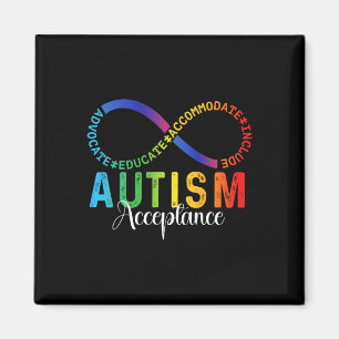 Autism Awareness Acceptance Infinity Symbol Advoca Magnet